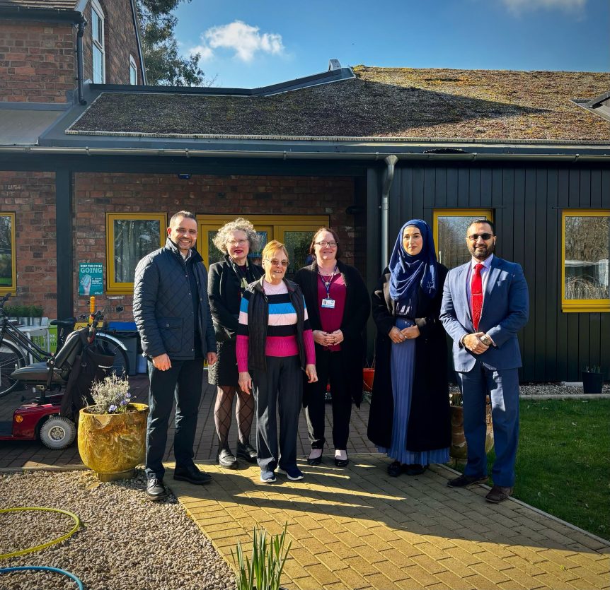 The team joined with Councillor Mariam Khan and Jo Tonkin at Witton Lakes Eco Hub