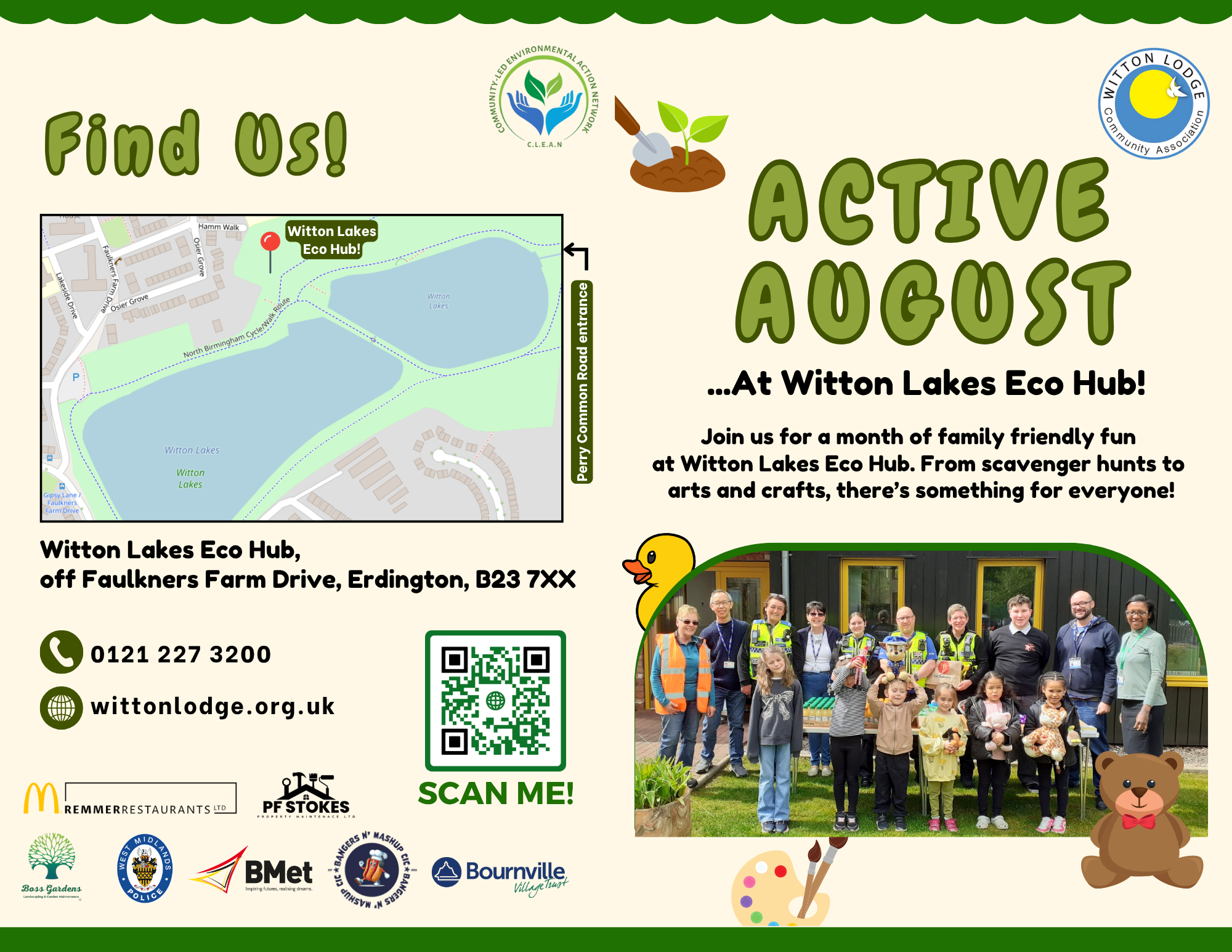 The front of the Active August flyer.
