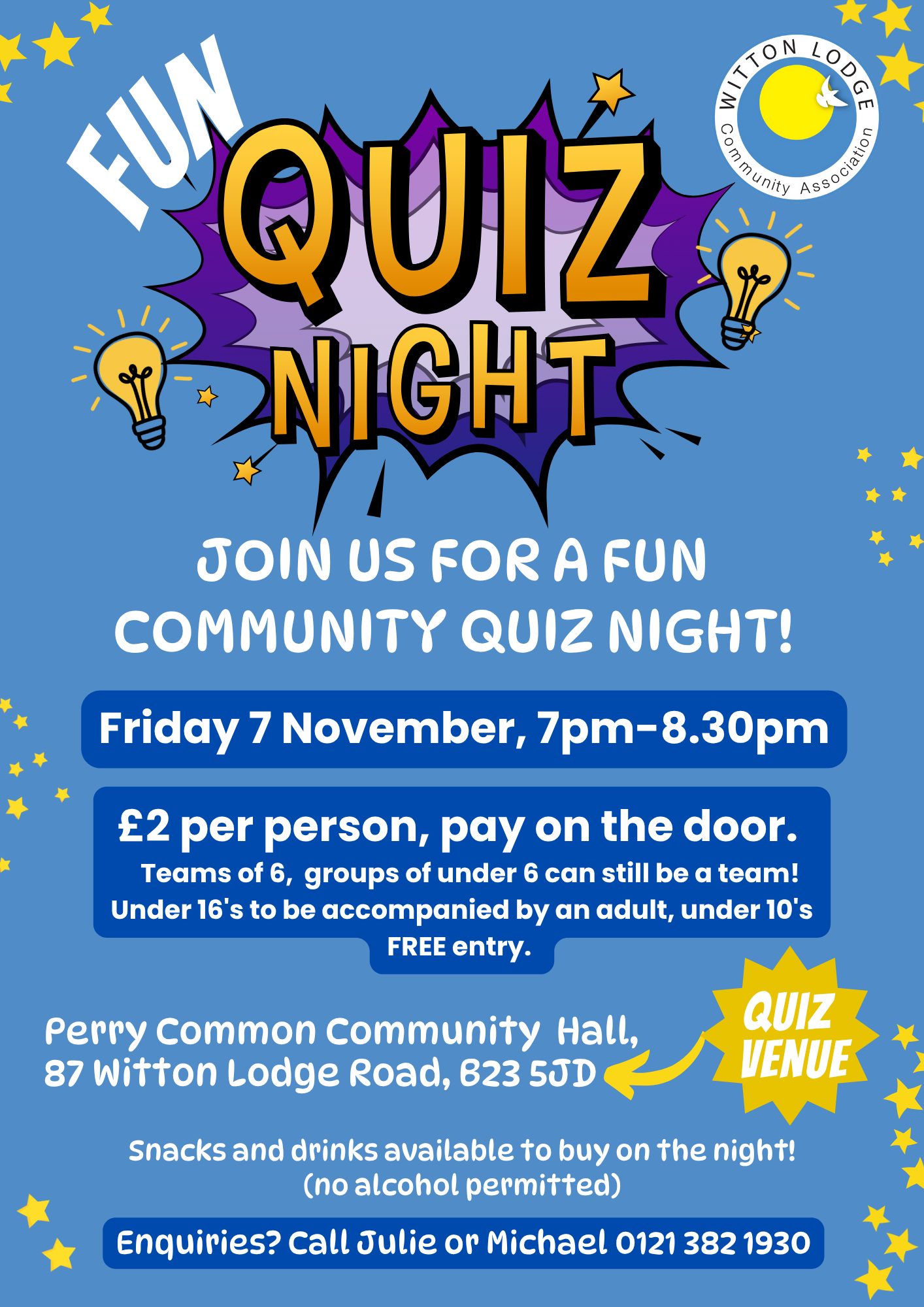 Featured image for “WITTON LODGE QUIZ RETURNS 7TH NOVEMBER”